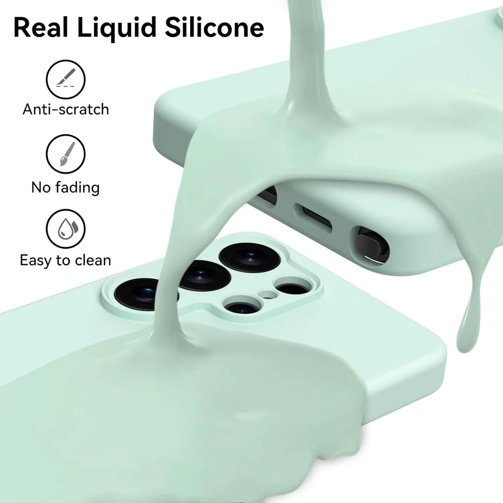 Samsung Galaxy S26 Series Soft Liquid Silicone Protective Cover