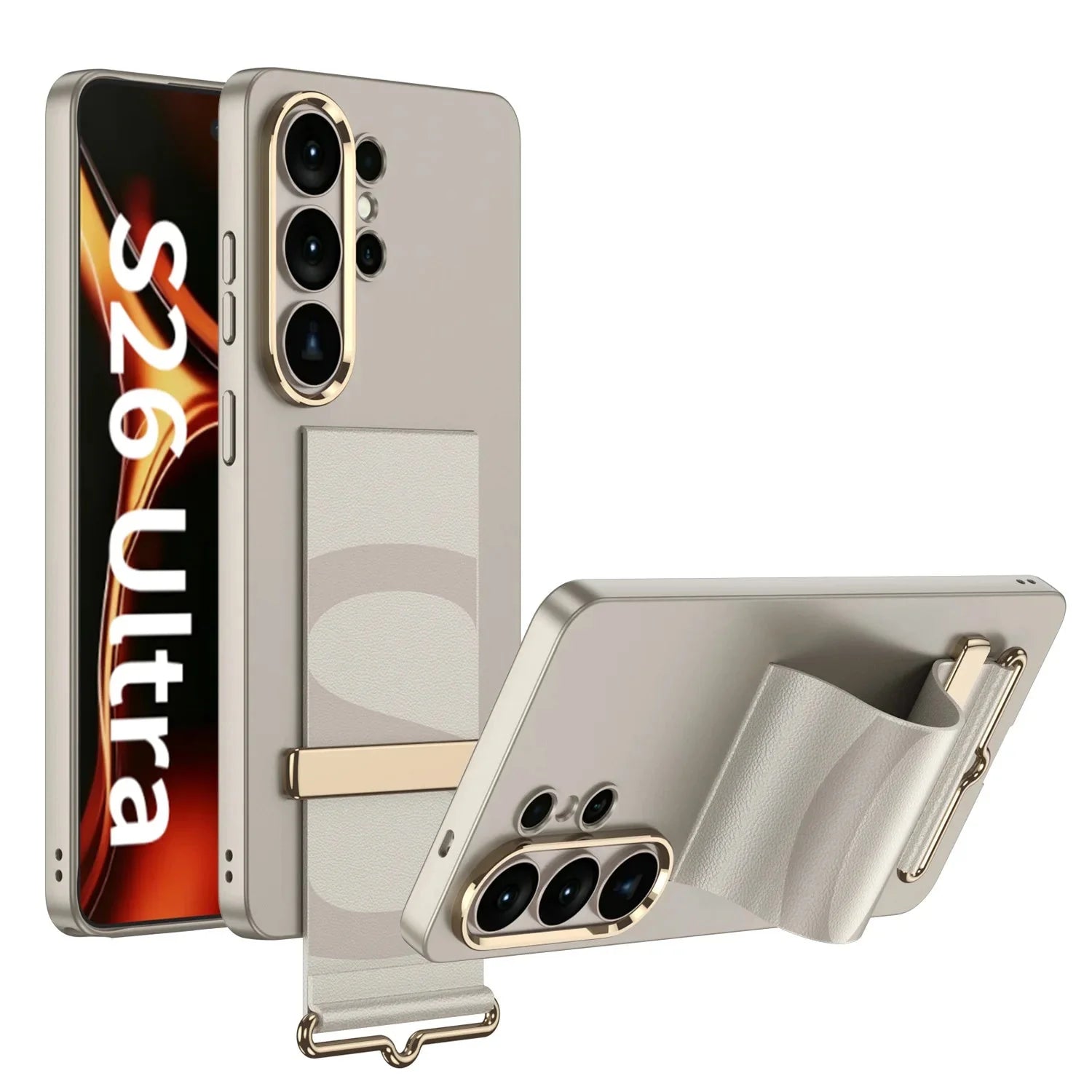 Samsung Galaxy S26 Ultra PC Hard Case with Buckle Wristband