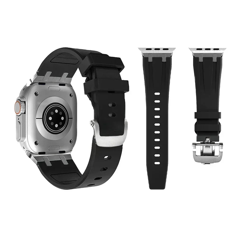 Apple Watch Flexible Rubber Band with Secure Clasp