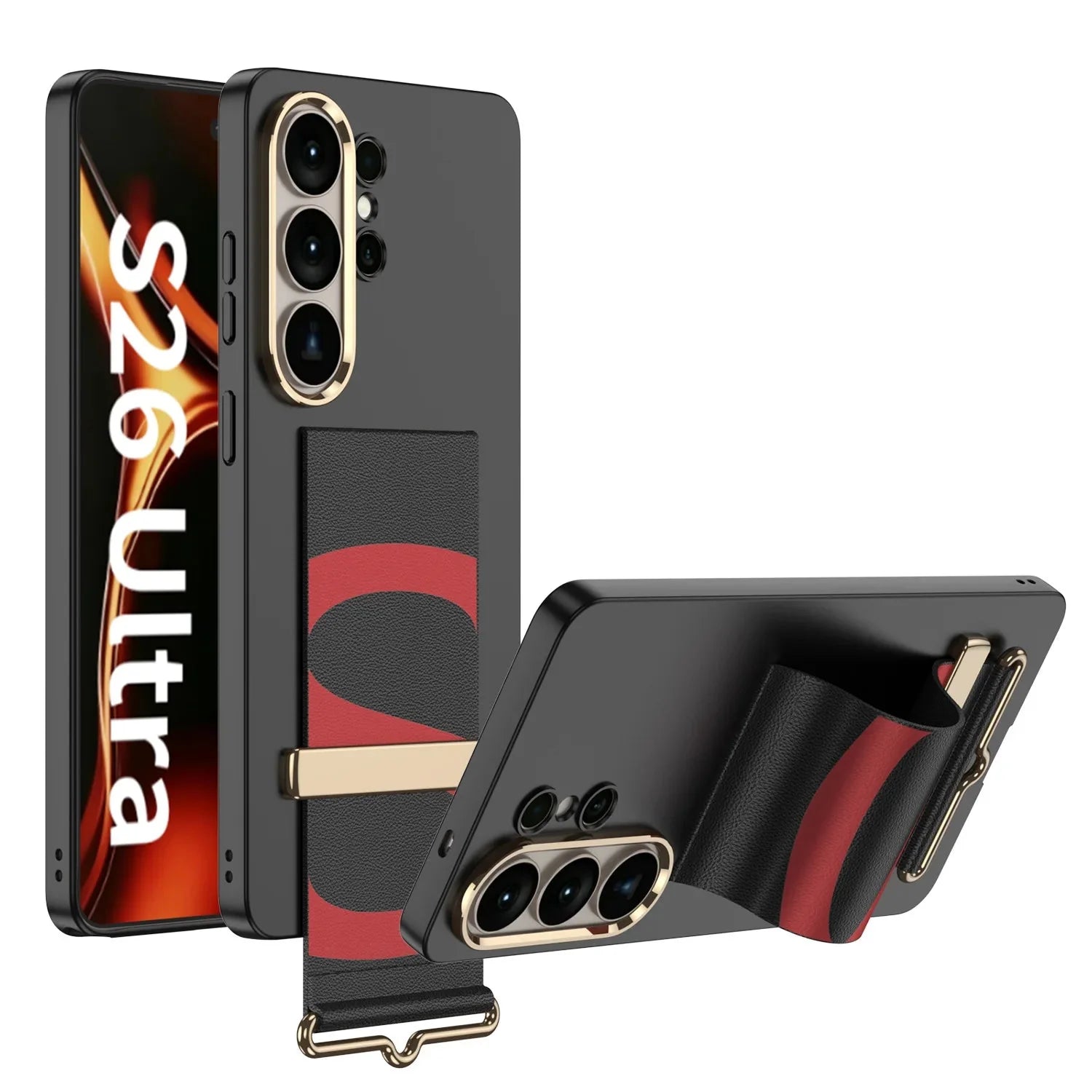 Samsung Galaxy S26 Ultra PC Hard Case with Buckle Wristband