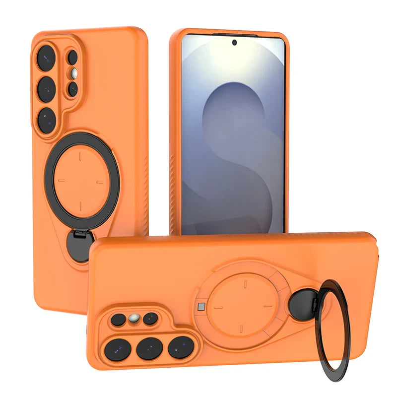 Samsung Galaxy S26 Series Case with 360° Metal Ring Stand