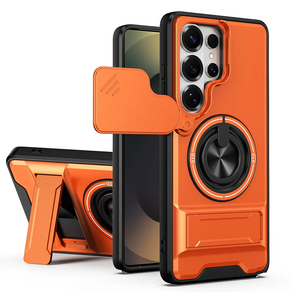 Samsung Galaxy S26 Series Case with Ring Stand and Lens Protector