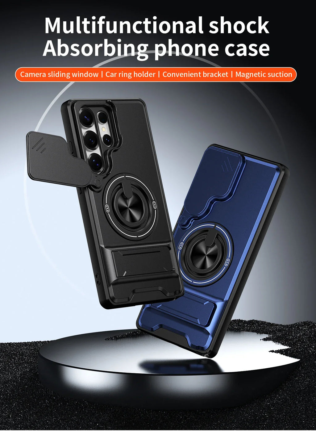 Samsung Galaxy S26 Series Hard Protection Case with Stand
