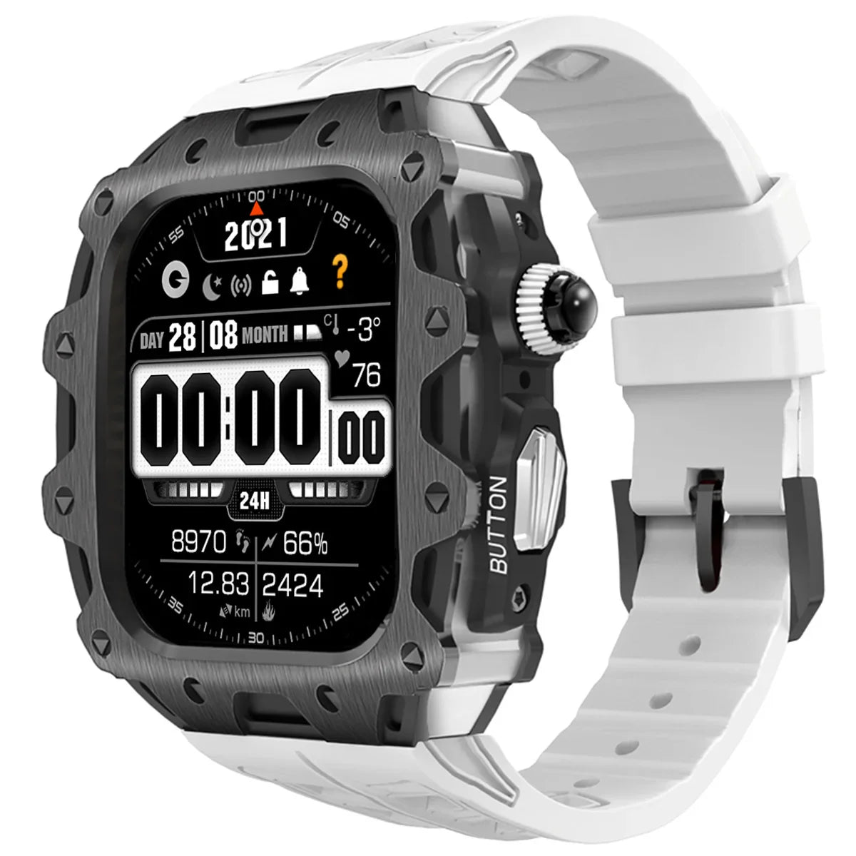 Apple Watch Series 11 (46mm) Modification Kit With Zinc Case and Sport Band