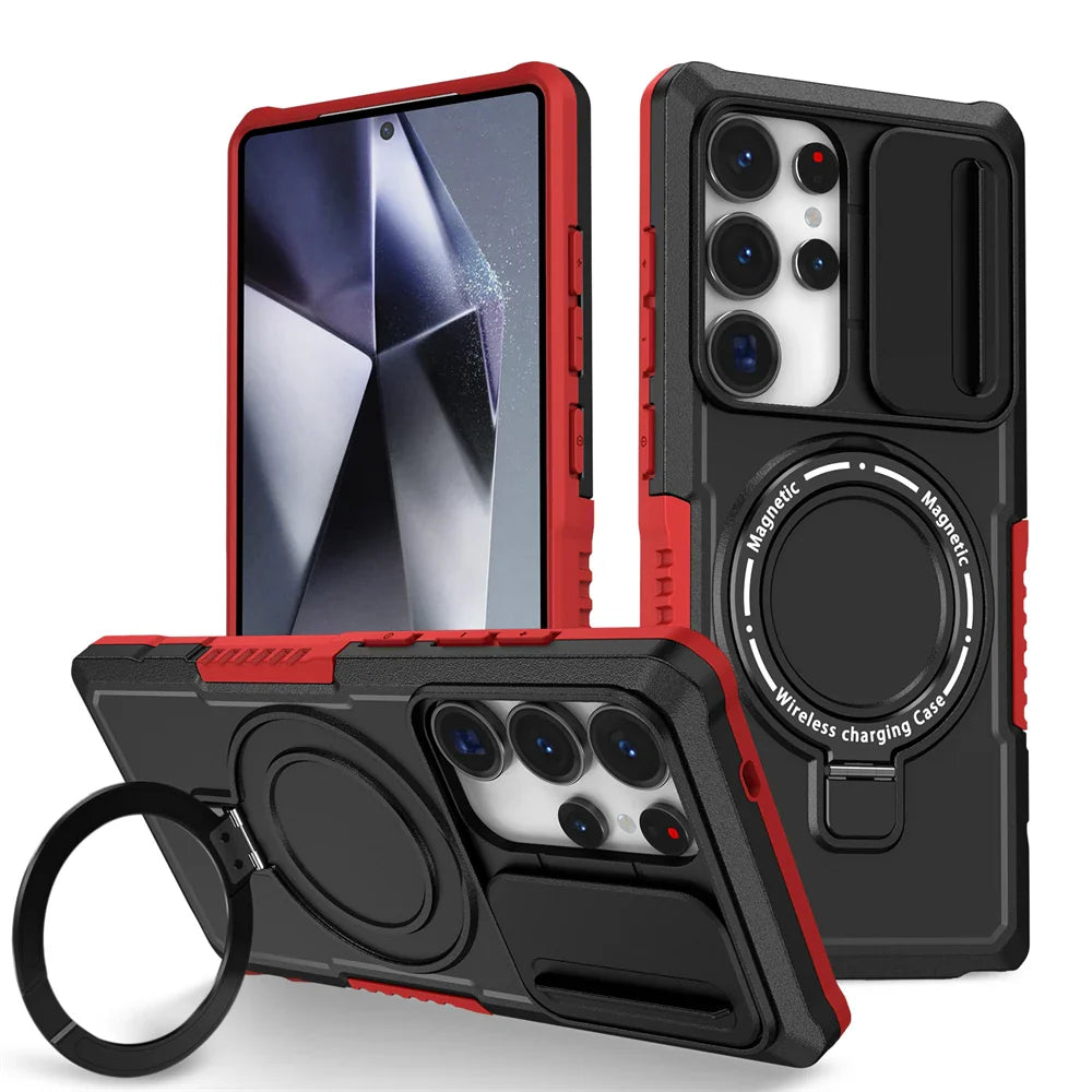 Samsung Galaxy S26 Series Rugged Hybrid Armor Magnetic Case