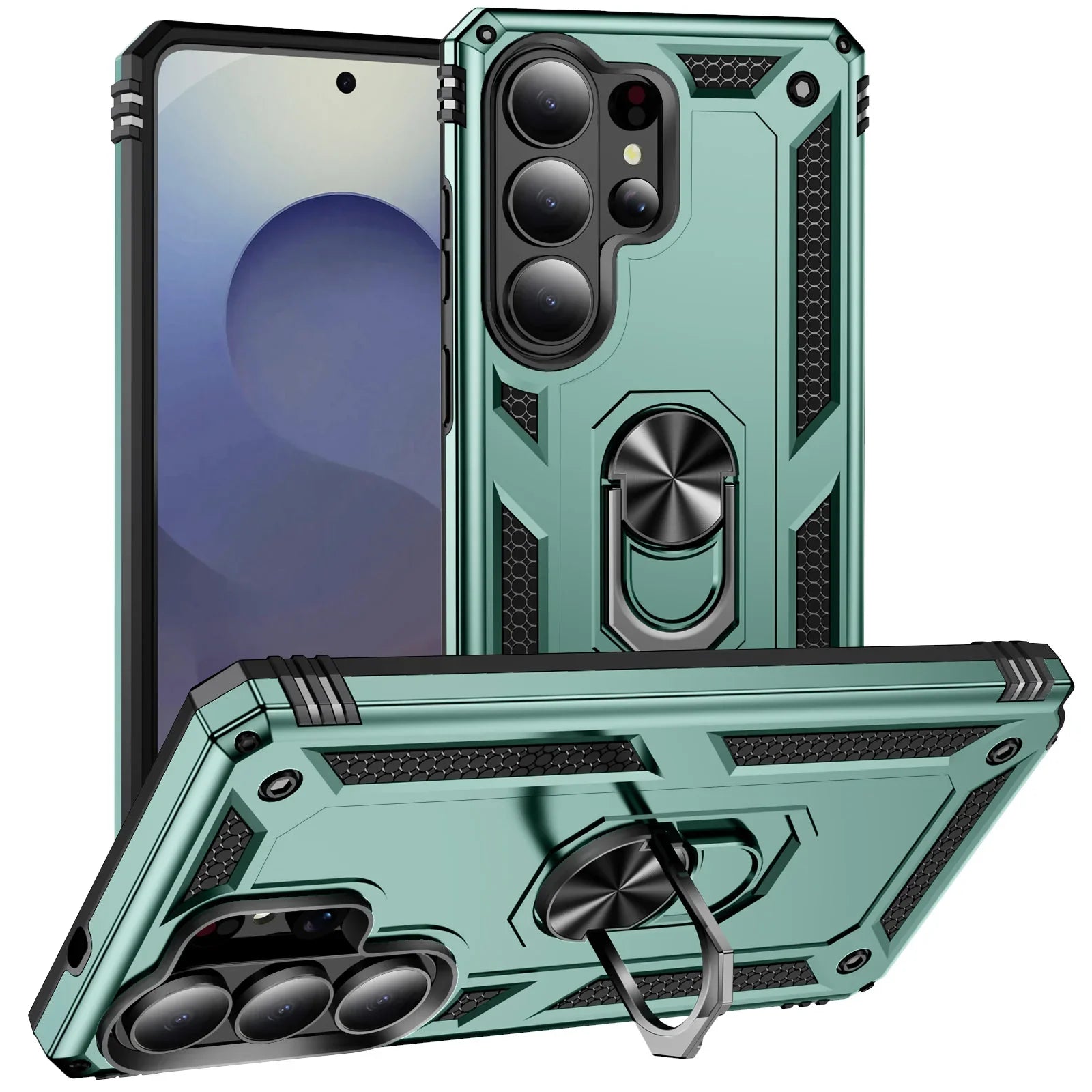 Samsung Galaxy S26 Series Shockproof Case with Metal Stand
