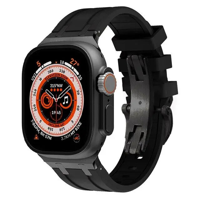Apple Watch Flexible Rubber Band with Secure Clasp