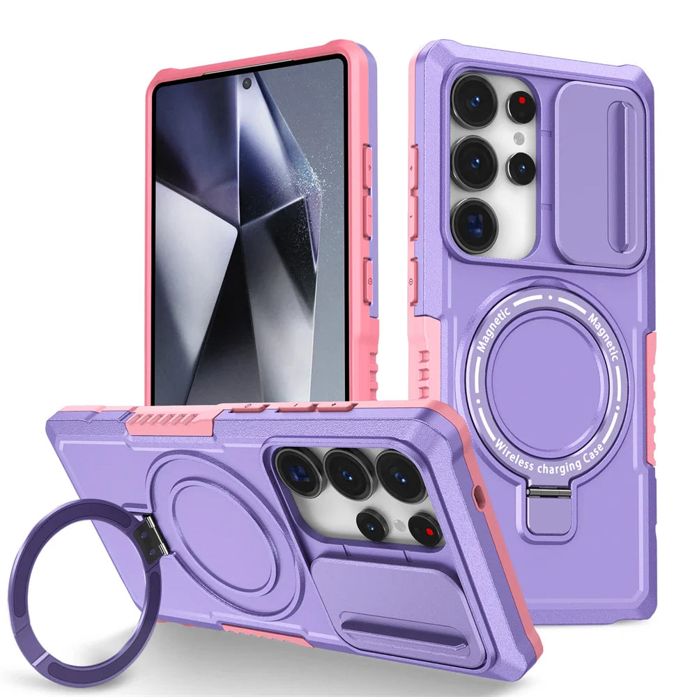 Samsung Galaxy S26 Series Rugged Hybrid Armor Magnetic Case