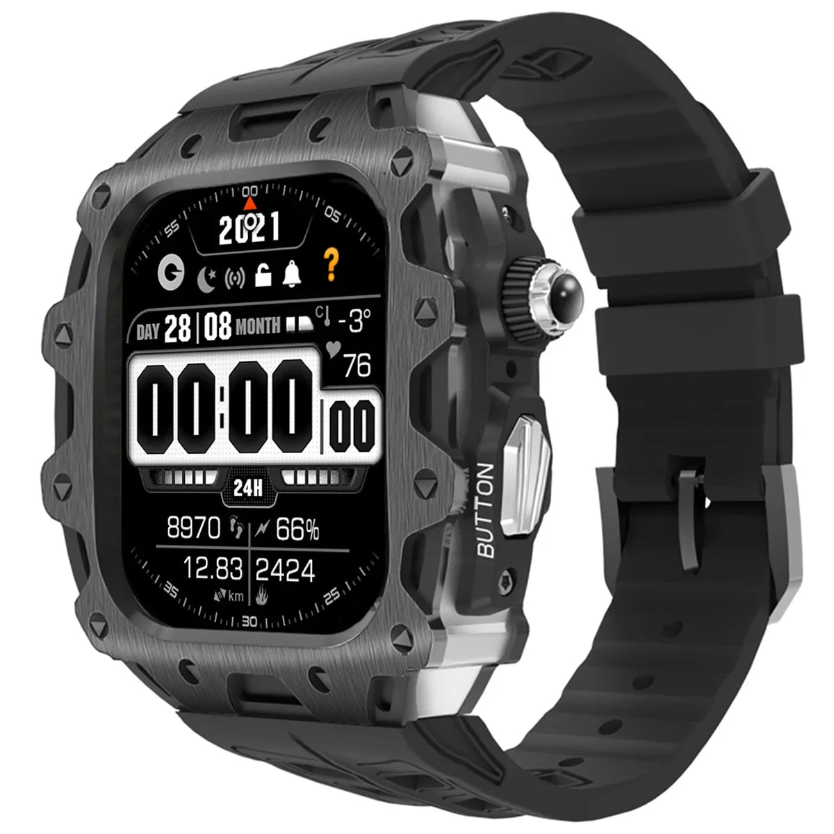 Apple Watch Series 10 (46mm) Modification Kit With Zinc Case and Sport Band