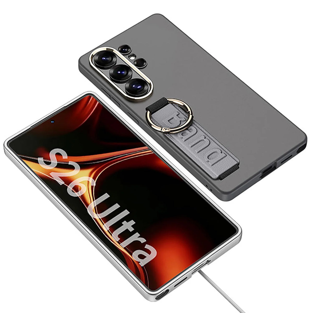 Samsung Galaxy S26 Ultra PC Hard Case with Wrist Strap