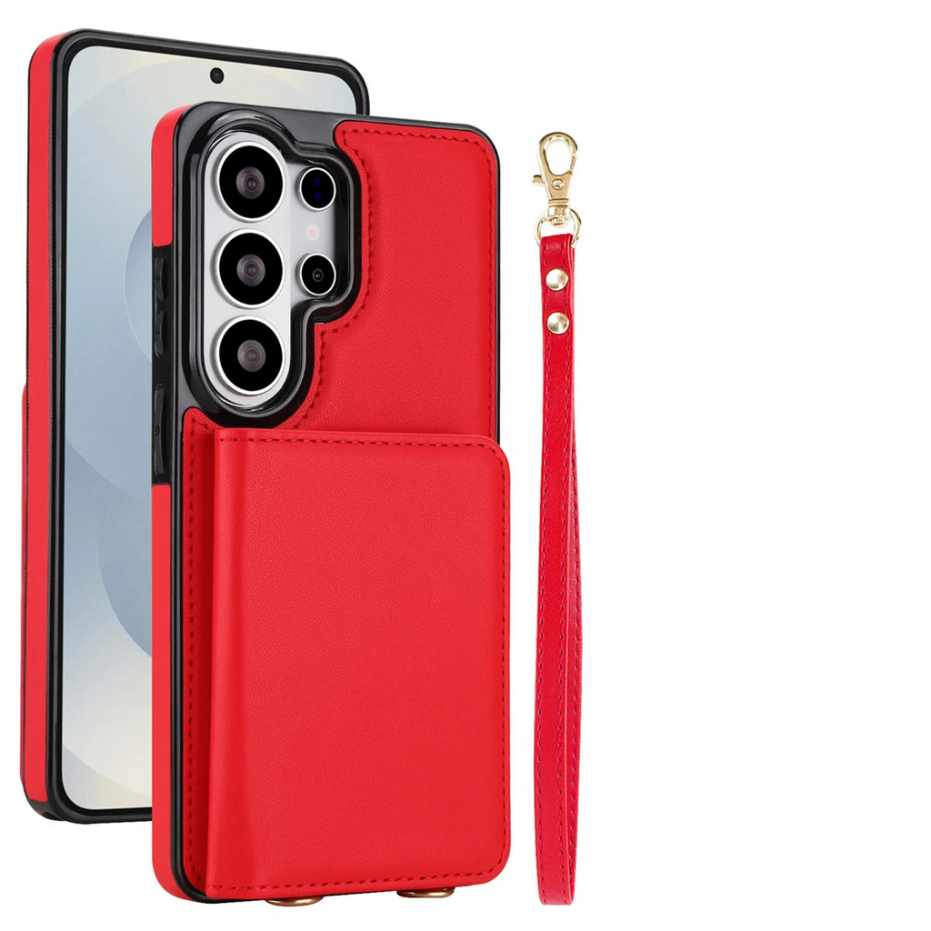 Samsung Galaxy S25 Case with RFID Wallet and Crossbody Strap