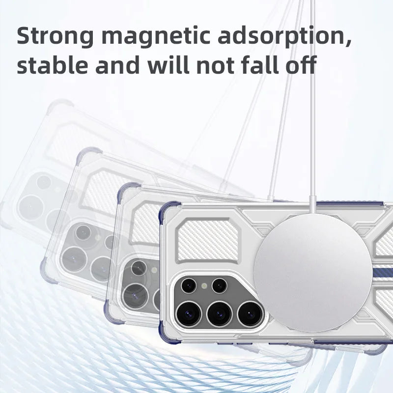 Samsung Galaxy S26 Series Magnetic Frosted Translucent Protective Case